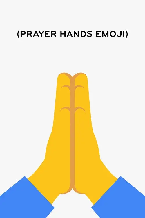 (Prayer Hands Emoji) poster
