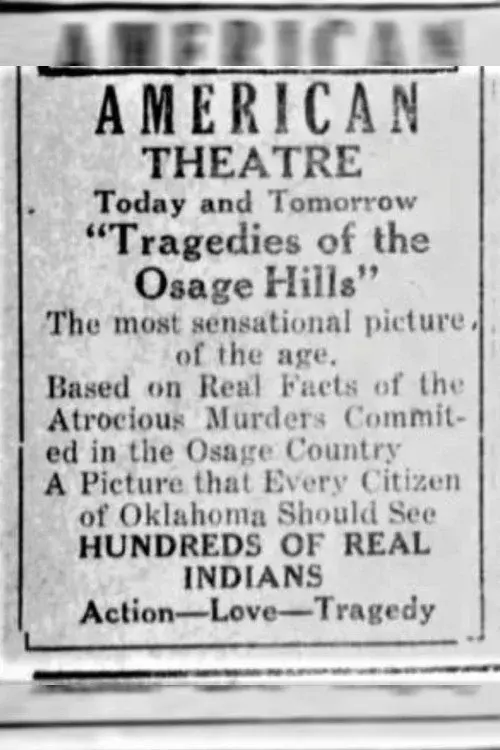 Tragedies of the Osage Hills poster